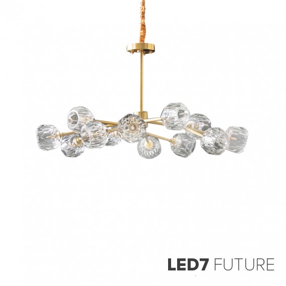 Loft Industry Modern - Boule Chandelier